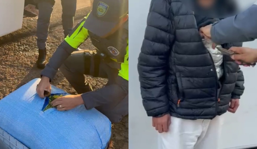 Mais de 320 kg de drogas são apreendidos durante operação em rodovia de Presidente Prudente (SP) — Foto: Polícia Militar Rodoviária/Divulgação