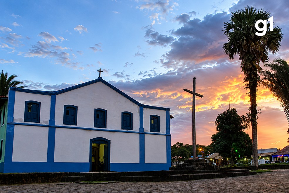 Igreja de Santana do Santíssimo Sacramento em Chapada dos Guimarães — Foto: Portal Chapada MT