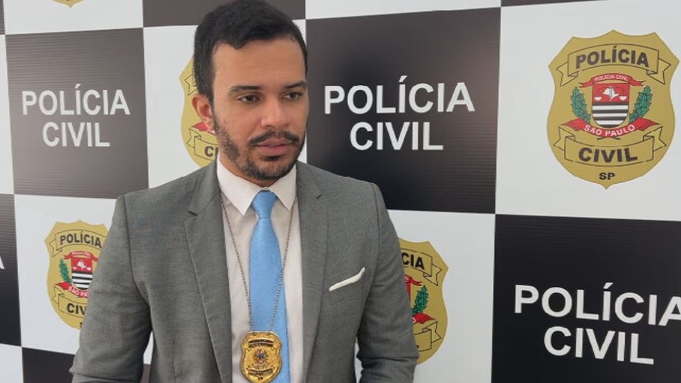 Delegado José Soares de Oliveira informou que a mulher é investigada por tentativa de homicídio com uso de veneno — Foto: Reprodução/TV TEM