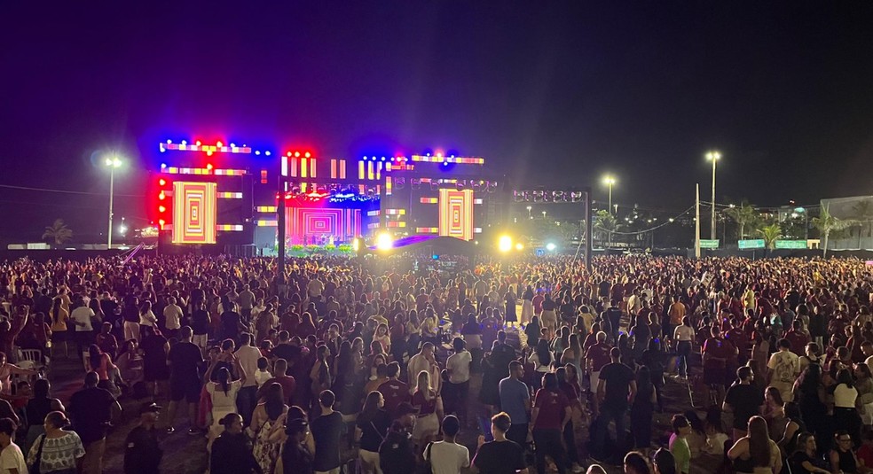 Sermão do Monte é realizado na Orla da Atalaia em Aracaju — Foto: Patrícia Cerqueira/TV Sergipe