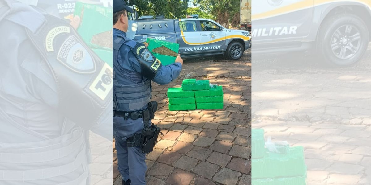 Motorista é preso com mais de 100 kg de maconha no porta-malas de carro em Santa Cruz do Rio Pardo
