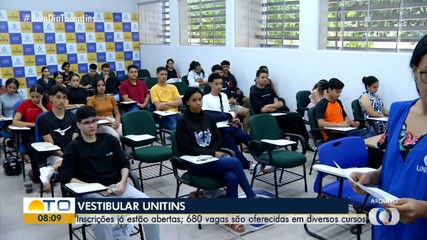 Unitins abre inscrições do vestibular com 680 vagas e com quatro novos cursos