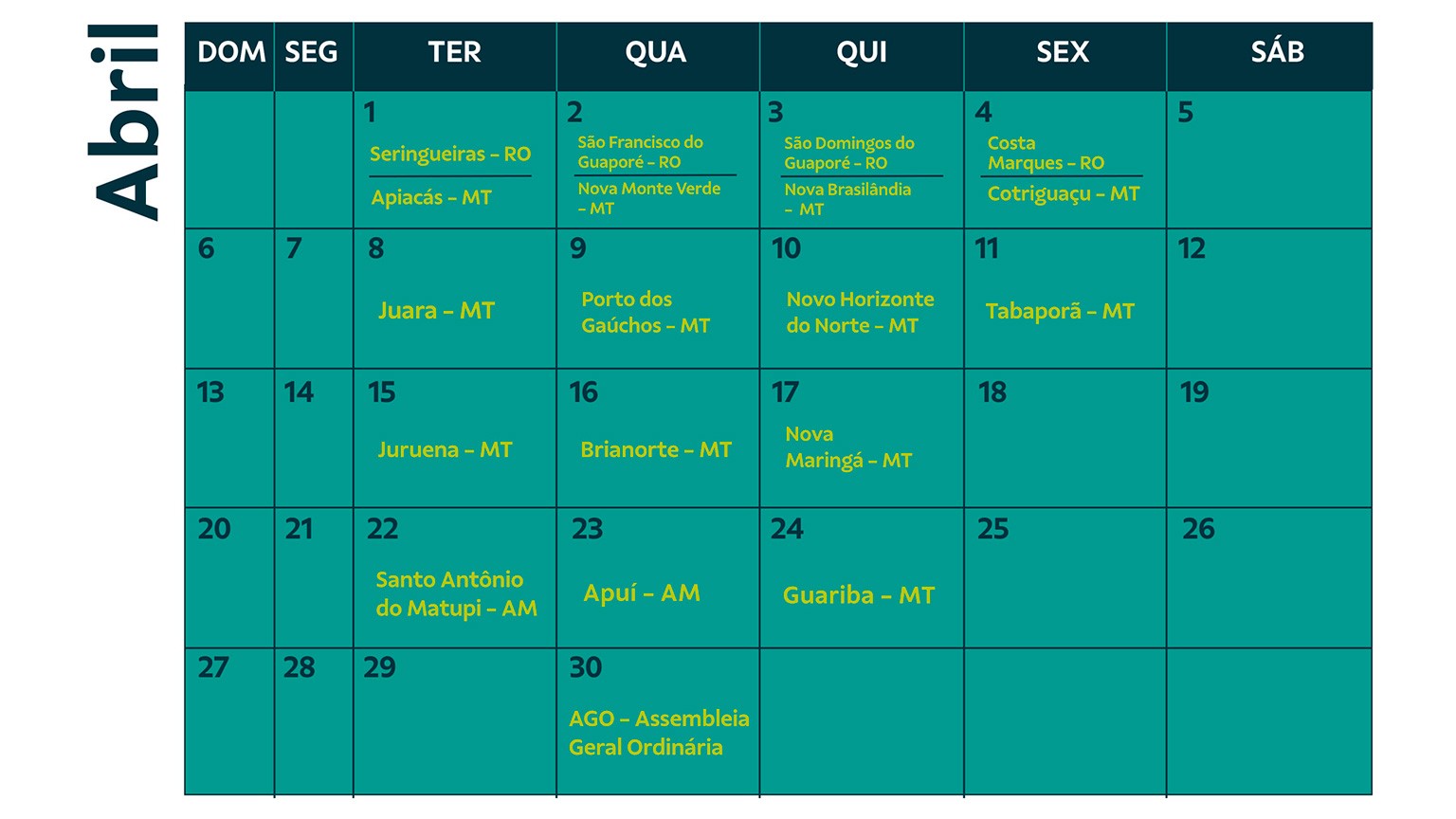 Sicoob credip lança calendário assemblear de 2025