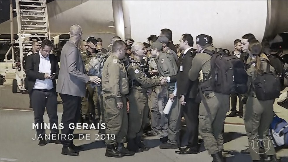 Coronel particiou de buscas em Brumadinho (MG). — Foto: TV Globo/Reprodução