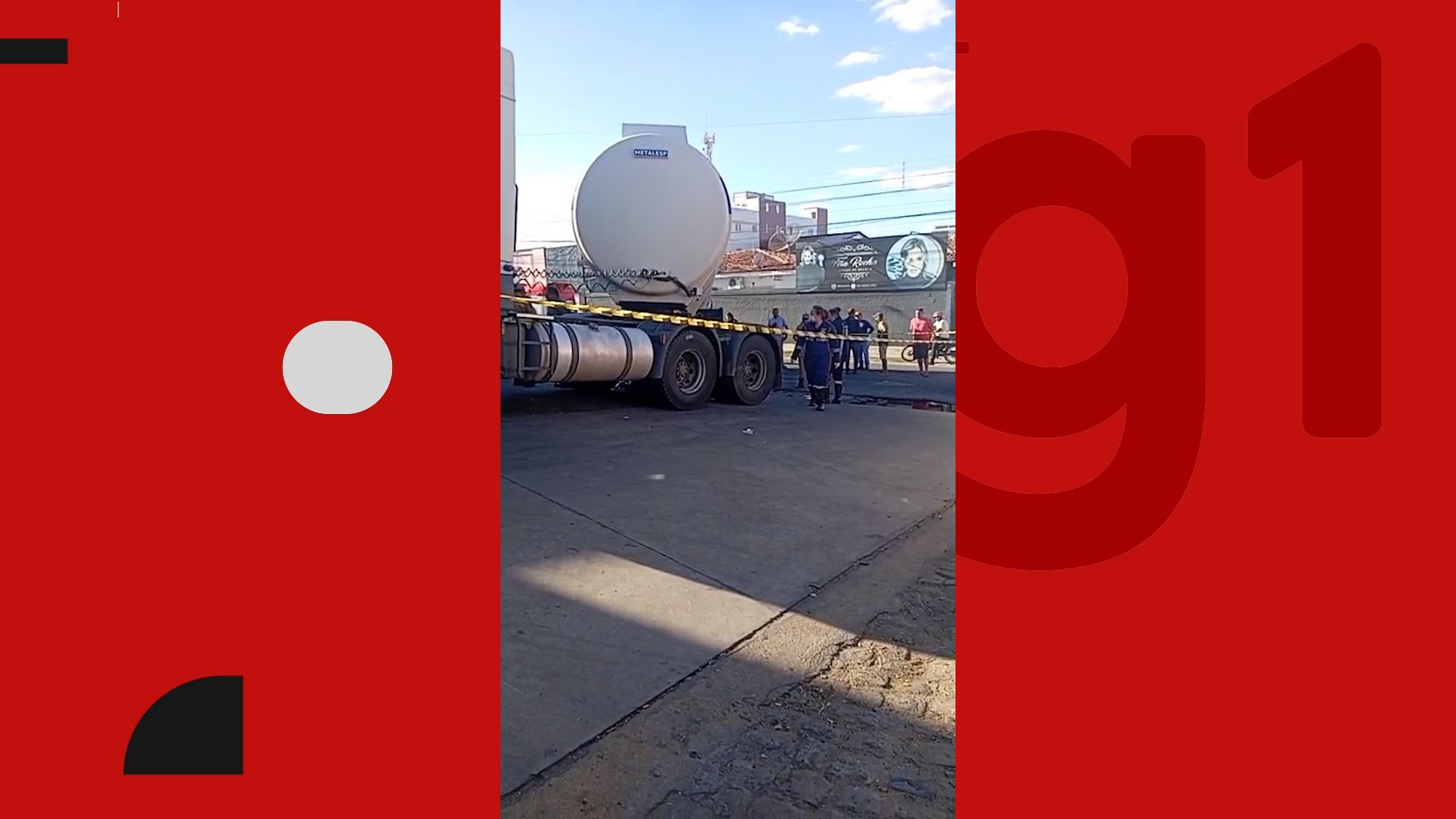 Idoso morre atropelado por um caminhão-tanque no Sertão da Paraíba; VÍDEO