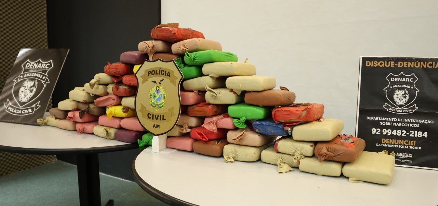 Suspeito de traficar drogas entre estados é preso com 65 quilos de maconha em Manaus