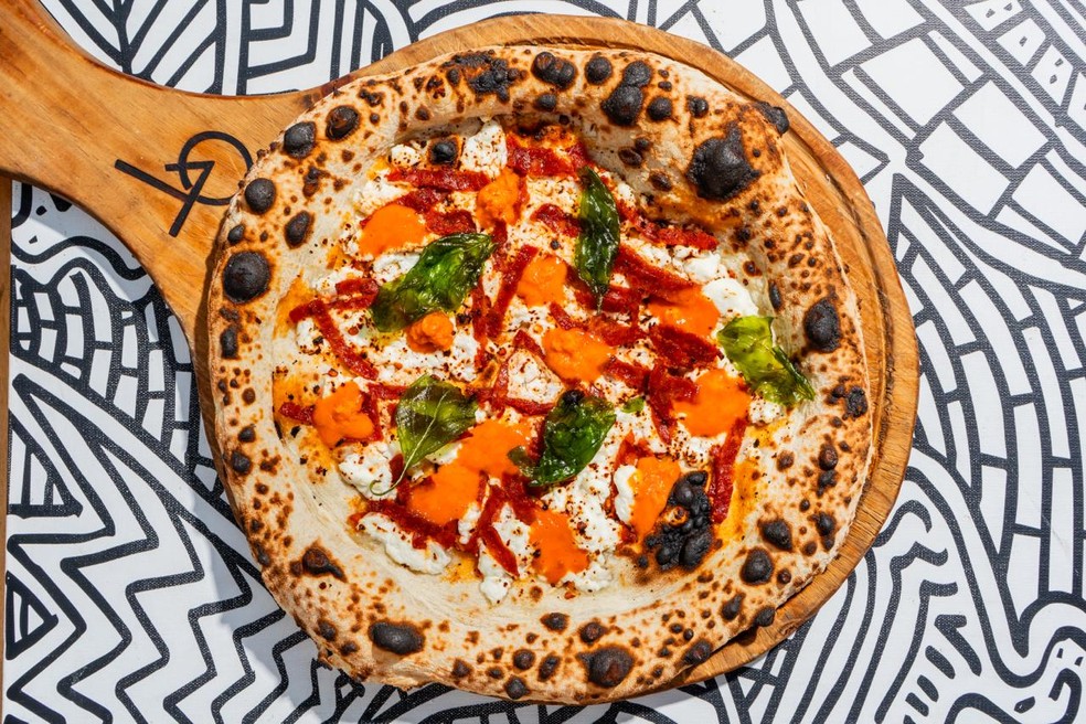 Pizza napolitana criada por Matheus Ramos. — Foto: Divulgação