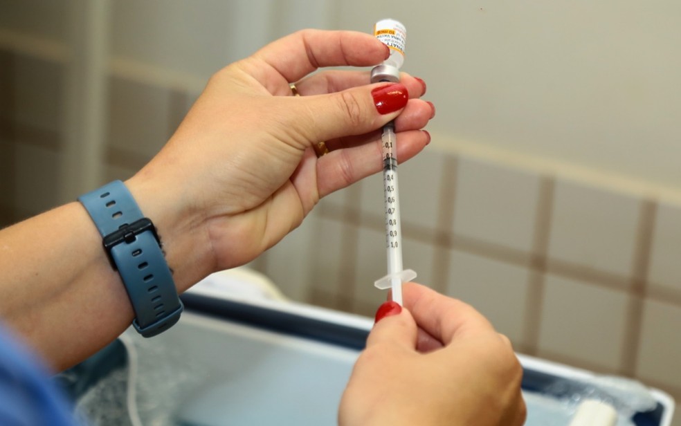 Vacina imunização Aparecida de Goiânia Goiás coronavírus pandemia Covid-19 — Foto: Divulgação/Prefeitura de Aparecida de Goiânia/Enio Medeiros