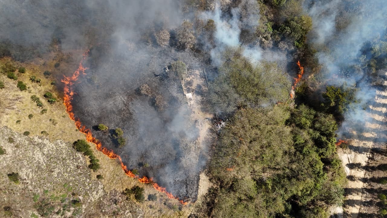 Incêndio em vegetação mobiliza Corpo de Bombeiros e Defesa Civil em Capivari