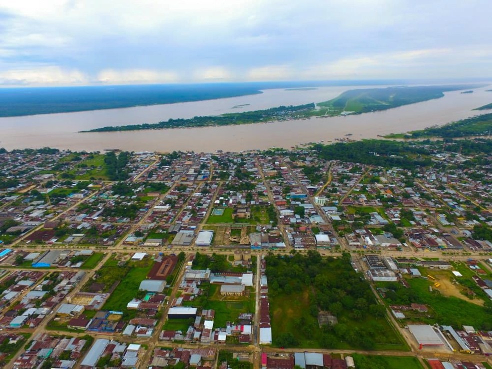 Tabatinga, no Amazonas, faz fronteira com o Peru — Foto: Divulgação/Prefeitura de Tabatinga