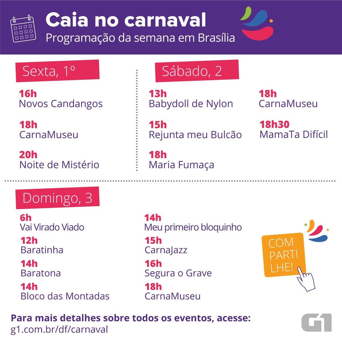 Calendário do carnaval 2019 5