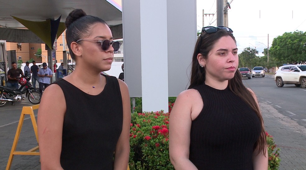 Maria Eduarda e Isabela Arruda, amigas e vítimas das agressões. Isabela é ex-namorada do suspeito. — Foto: Reprodução /TV Clube