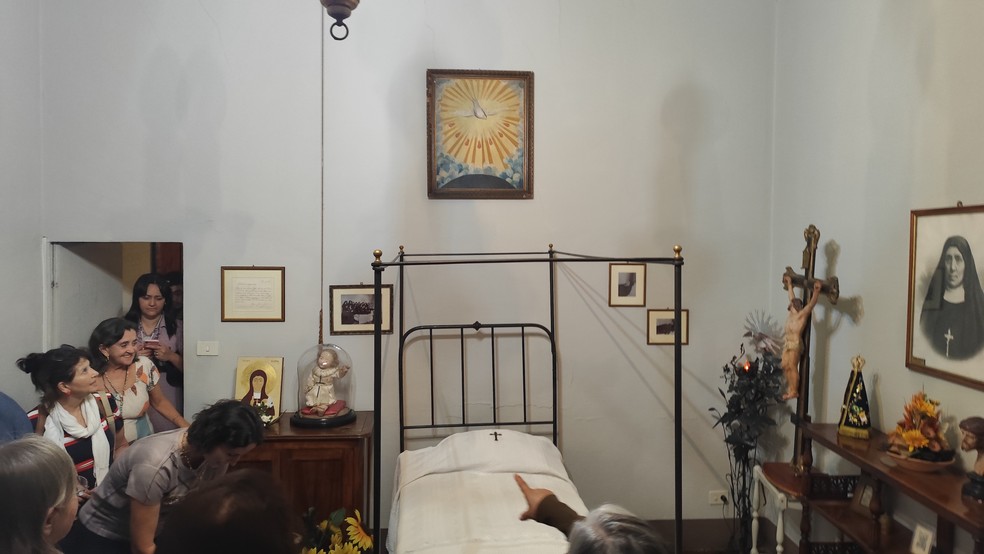 Quarto em que dormia Elena Guerra  Foto: Henrique Mendes/Diocese de Uberlndia