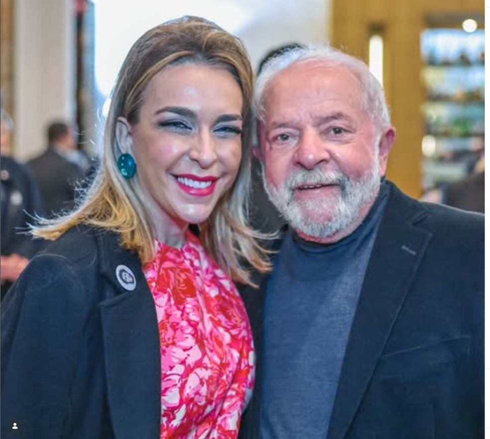 Roberta Luchsinger e Luiz In&aacute;cio Lula da Silva &mdash; Foto: Reprodu&ccedil;&atilde;o/ Instagram