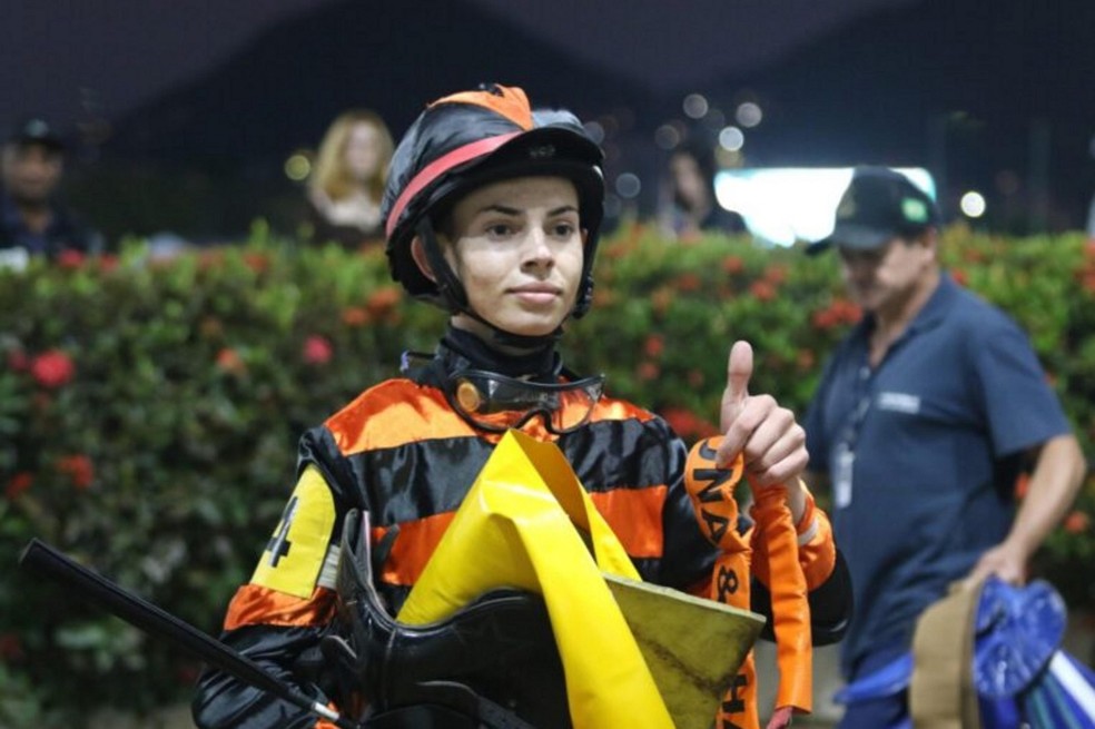 Joaquim Pavoski Dapper era promessa do turfe e morreu após acidente em hipódromo no RJ — Foto: Sylvio Rondinelli/Jockey Club Brasileiro