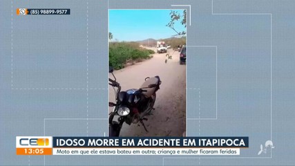 Idoso morre em acidente em Itapipoca 