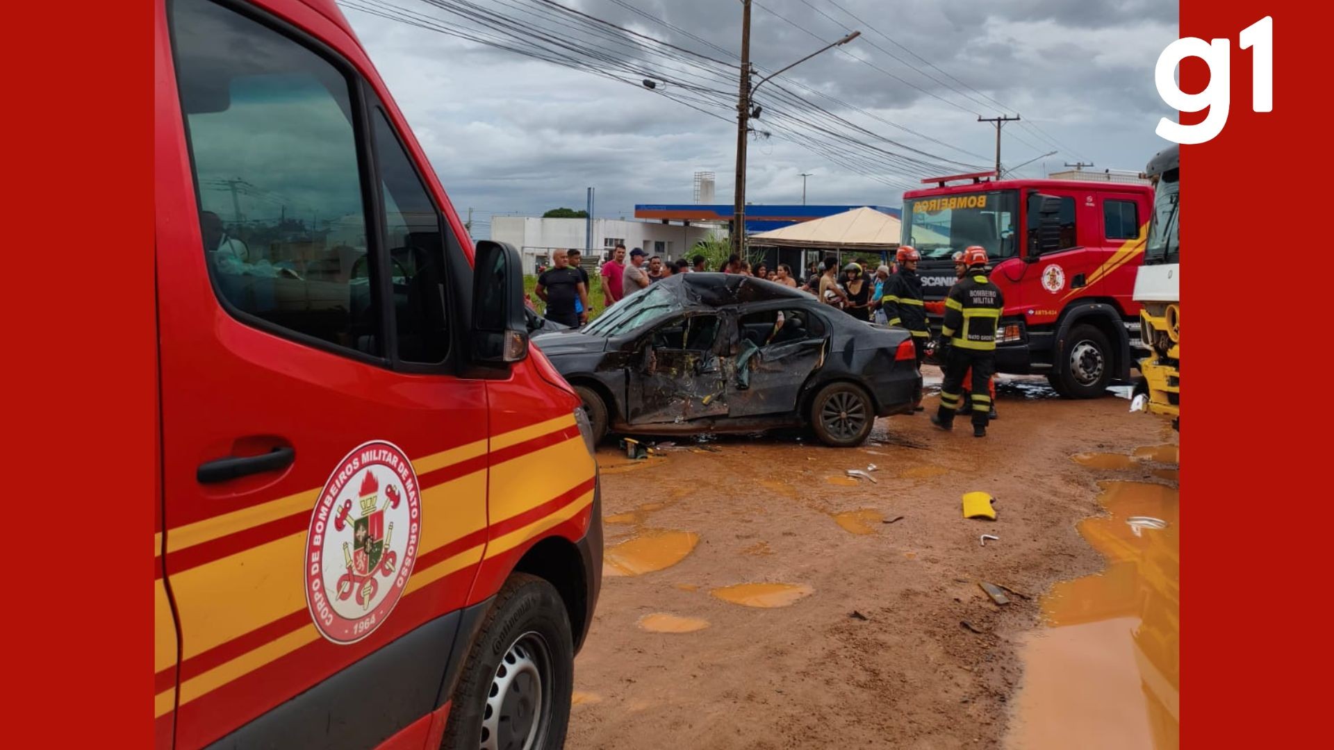 Cinco pessoas ficam feridas em acidente entre caminhão e dois carros na MT-140