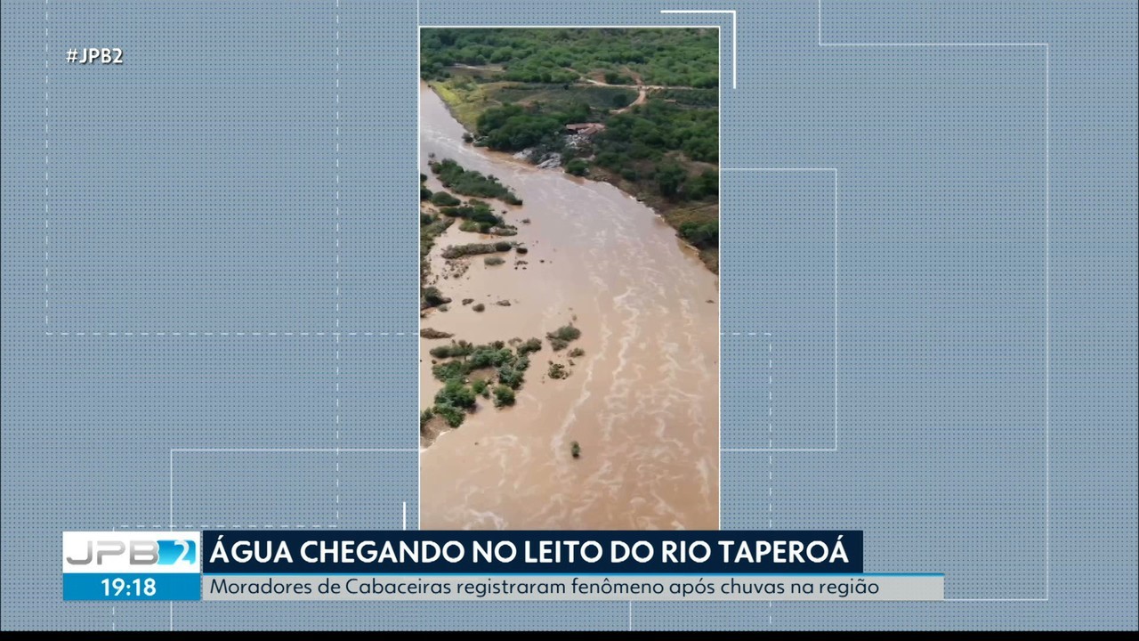 Após chuvas, moradores se reúnem em ponte para assistir o Rio Taperoá ...