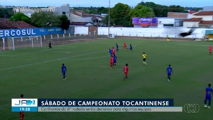 Confira os confrontos da 6ª rodada do Campeonato Tocantinense 2024