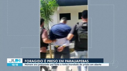 Homem foragido é preso no município de Parauapebas, sudeste do estado