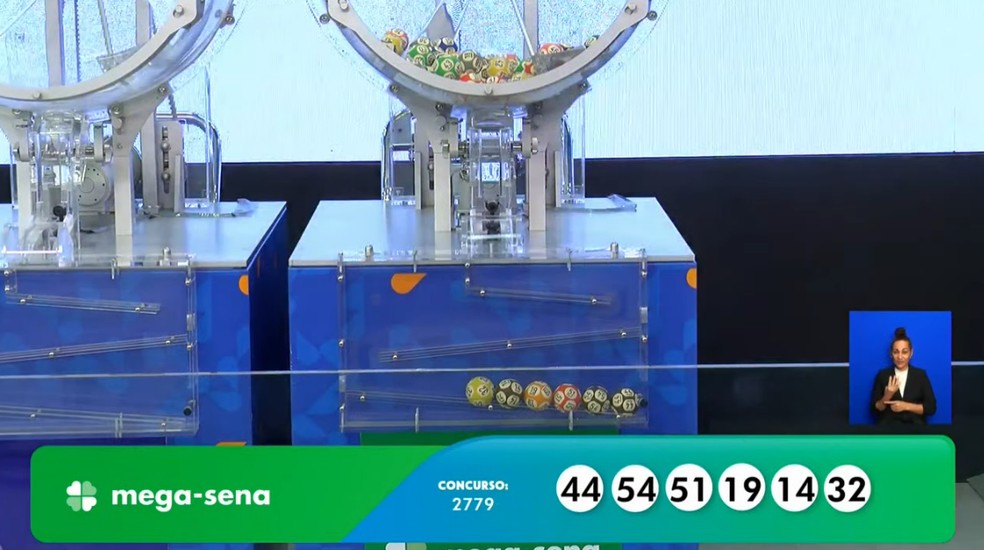 Mega-Sena, concurso 2.779 — Foto: Reprodução/Caixa