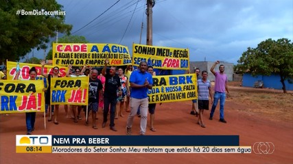 Moradores Sonho Meu reclamam que falta água há 20 dias no bairro