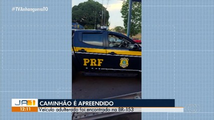 PRF apreende caminhão adulterado e carro clonado na BR-153