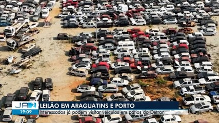 Detran organiza leilão de veículos em Araguatins e Porto Nacional