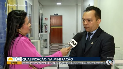 Curso técnico em mineração vai ofertar 420 vagas no Tocantins