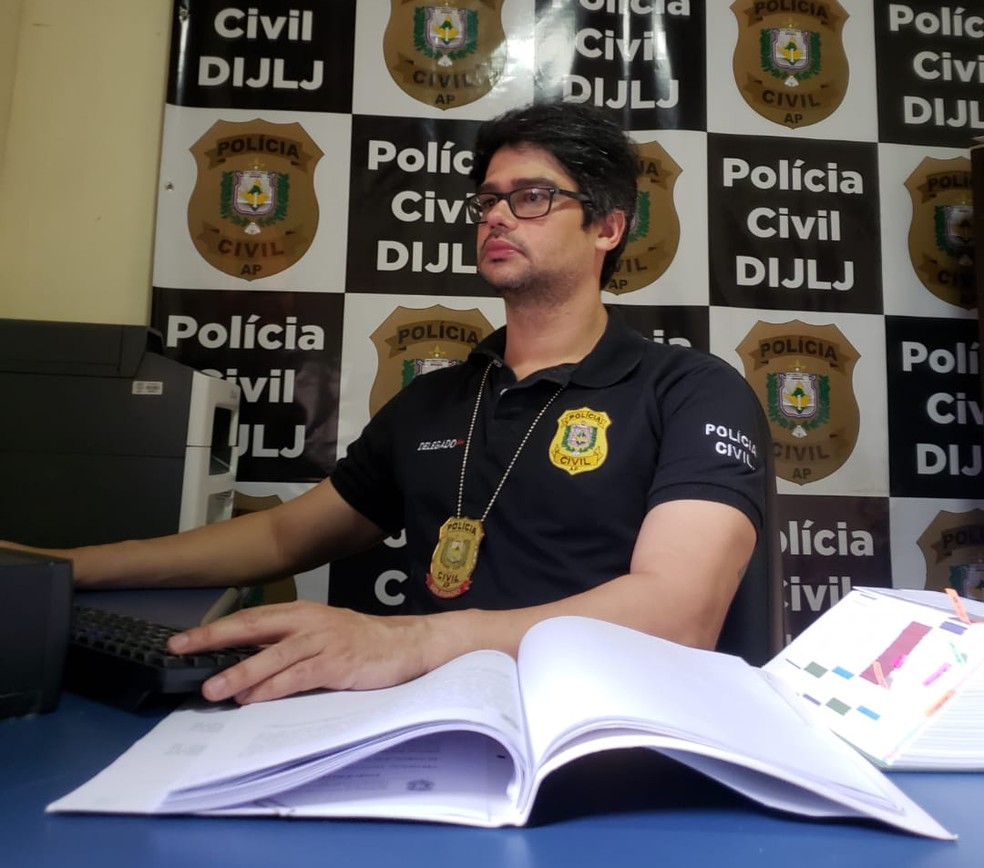 Delegado Aluísio Aragão, da Delegacia da Infância de Juventude de Laranjal do Jari — Foto: Polícia Civil/Divulgação