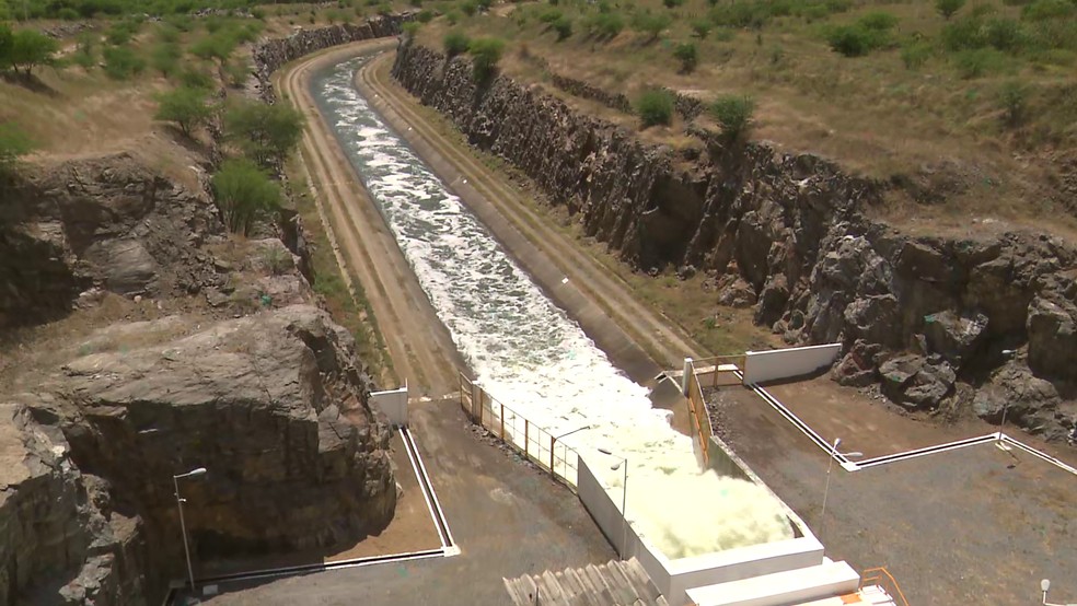 Canal Acau�/Ara�agi, na Para�ba � Foto: Reprodu��o/TV Cabo Branco