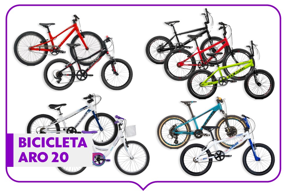 Como escolher bicicleta infantil na faixa de 7 a 10 anos: aro 20