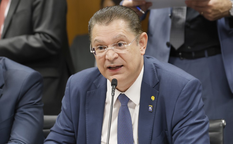 Líder do PL na Câmara, Sóstenes Cavalcante (PL - RJ) tem defendido a aprovação da anistia — Foto: Marina Ramos / Câmara dos Deputados
