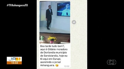 Telespectadores participam do JA1