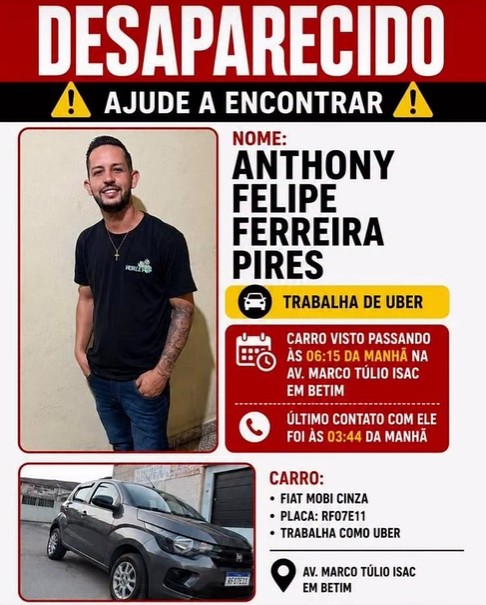 Homens são presos suspeitos de matar e roubar motorista de app; corpo foi abandonado em lagoa da Grande BH