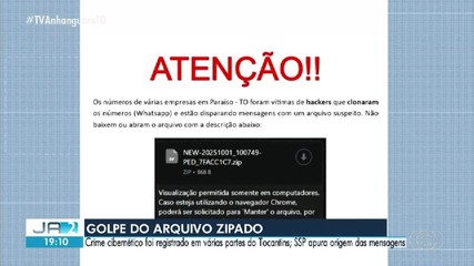 Criminosos tentam aplicar golpes por meio do envio de arquivos zipados; confira