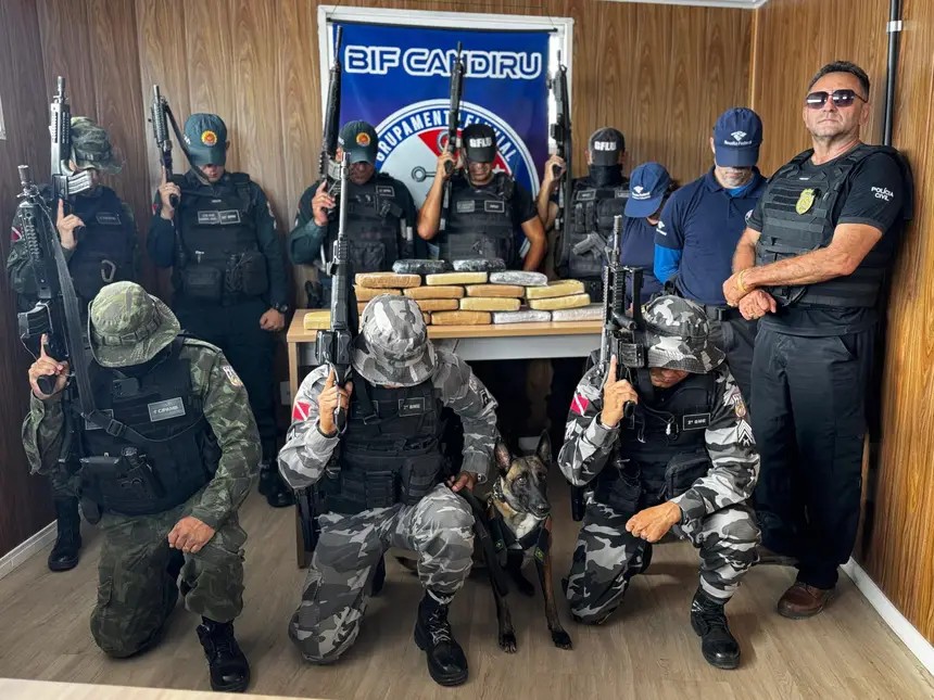 Mais de 22kg de entorpecentes são apreendidos por agentes da Base Candiru em Óbidos