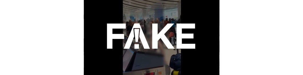 É #FAKE que vídeo de mulher nua em aeroporto seja um protesto no Brasil e tenha relação com preço das passagens aéreas