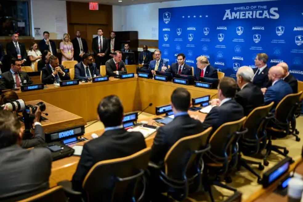 Em setembro, às margens da Assembleia Geral da ONU, países da aliança anunciaram intenção de declarar PCC, CV e outras organizações criminosas como terroristas — Foto: Casa Branca/Daniel Torok