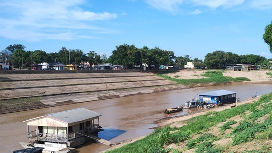 Rio Acre segue abaixo dos 4 metros na capital; veja oscilação - Foto: (João Cardoso/Rede Amazônica Acre)