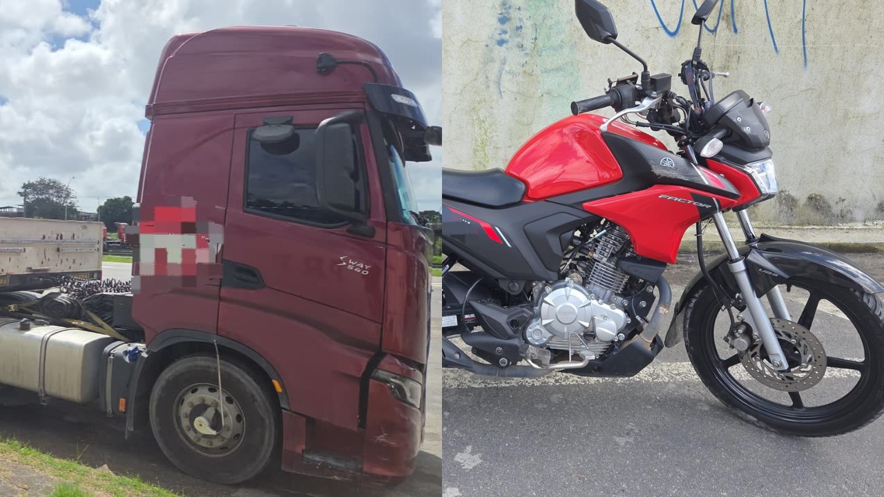 Motociclista morre após ser atropelado por carreta na BR-232, em Jaboatão dos Guararapes