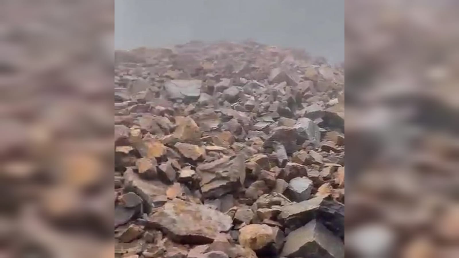 Detonação de rochas deixa montanha de detritos e Serra Dona Francisca é interditada em SC