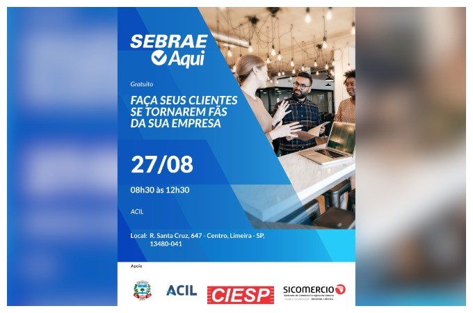 Oficina gratuita sobre fidelização de clientes tem vagas limitadas na ACIL