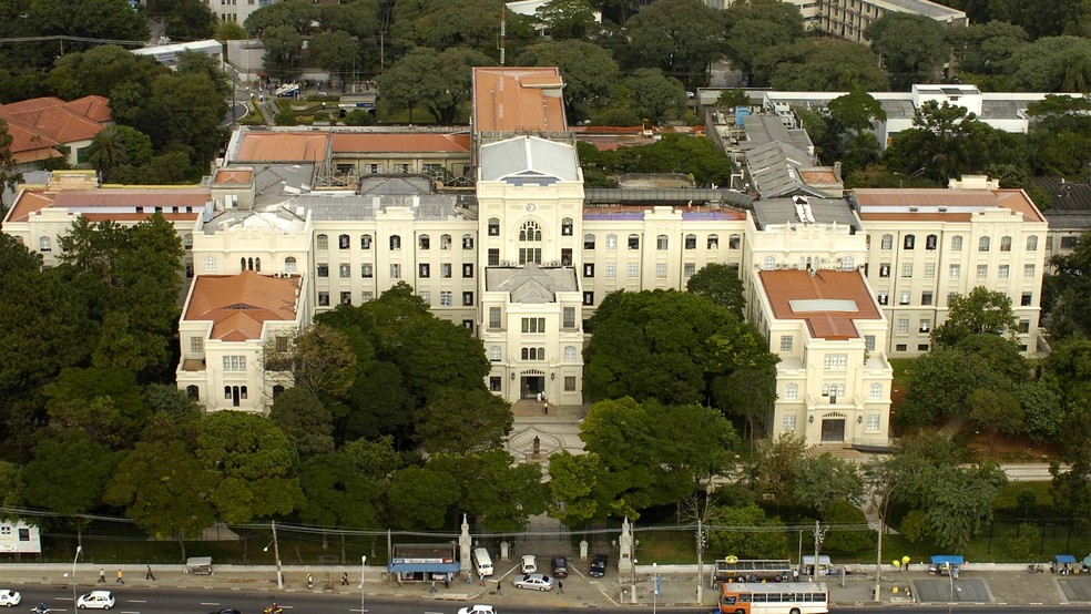 Vista aérea da Faculdade de Medicina da USP — Foto: Universidade de São Paulo