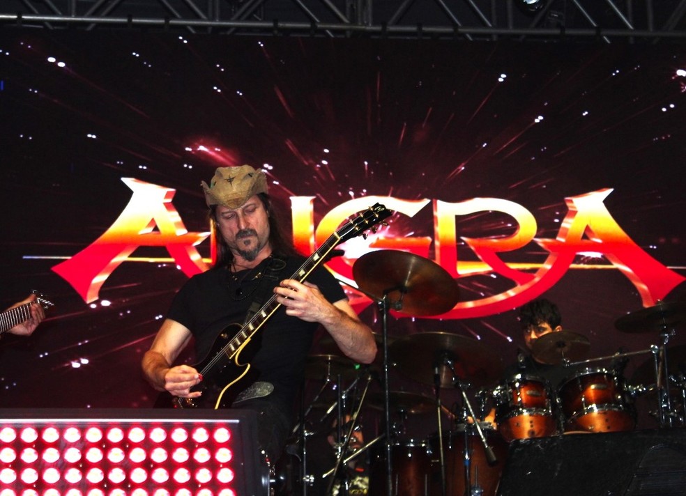 Rafal Bittencout da Banda Angra destacou a cultura do Amapá — Foto: Isadora Pereira/g1