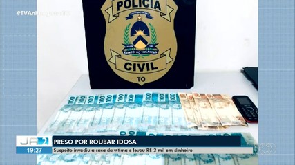 Homem é preso por suspeita de roubar uma idosa no interior do Tocantins