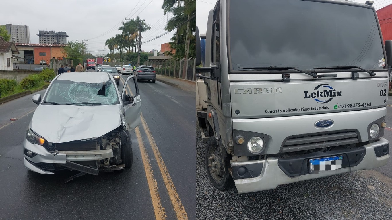 VÍDEO: pedestre morre atropelado após carro invadir calçada em ultrapassagem frustrada em SC