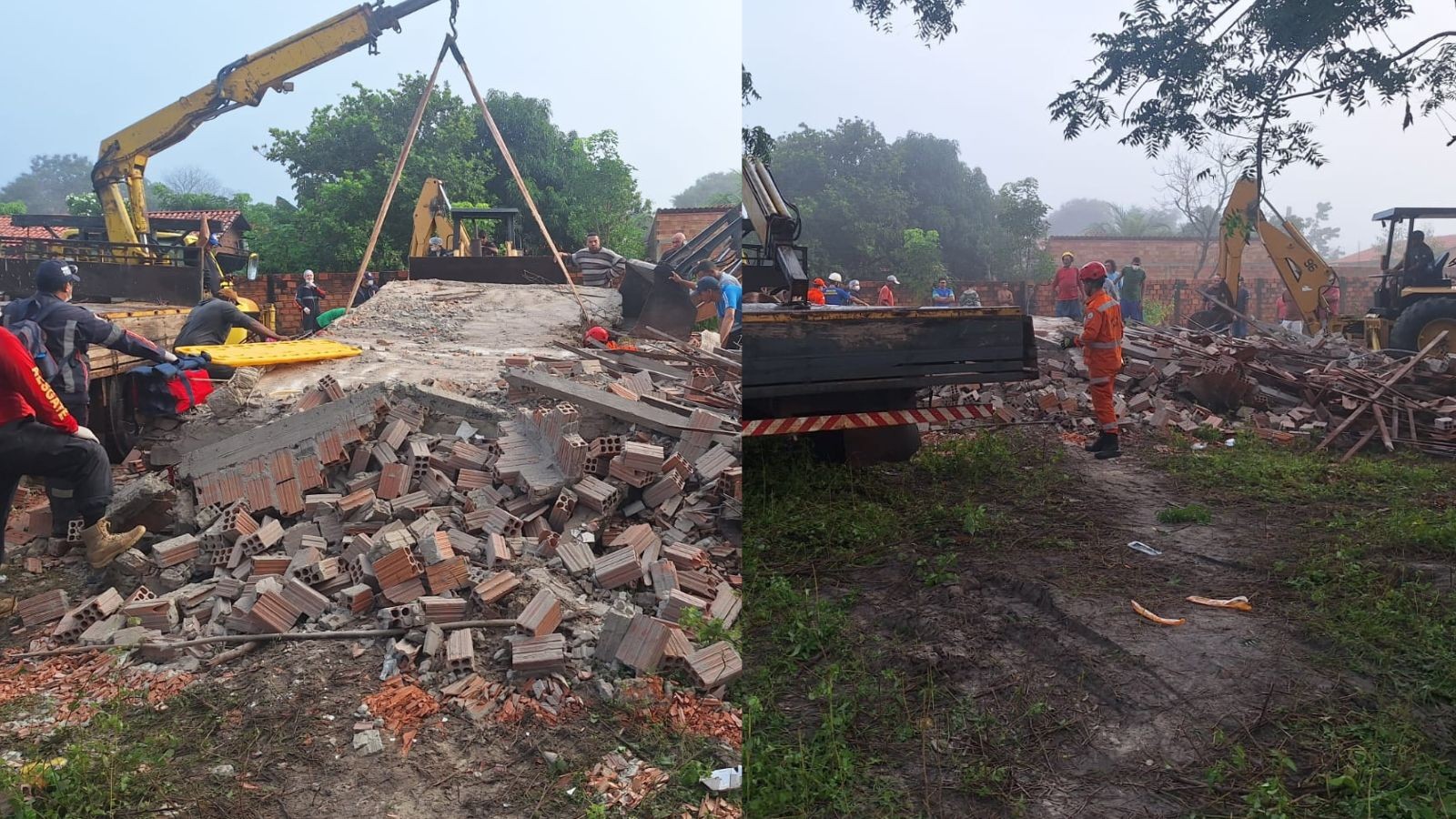 Grávida e filhos de 9 e 6 anos morrem em desabamento de casa no Norte do PI