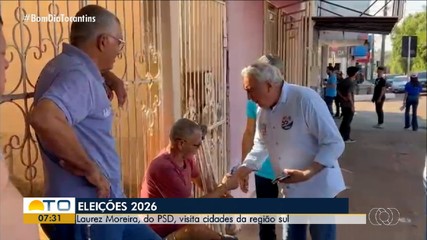 Laurez Moreira, do PSD, visita cidades da região sul do Tocantins