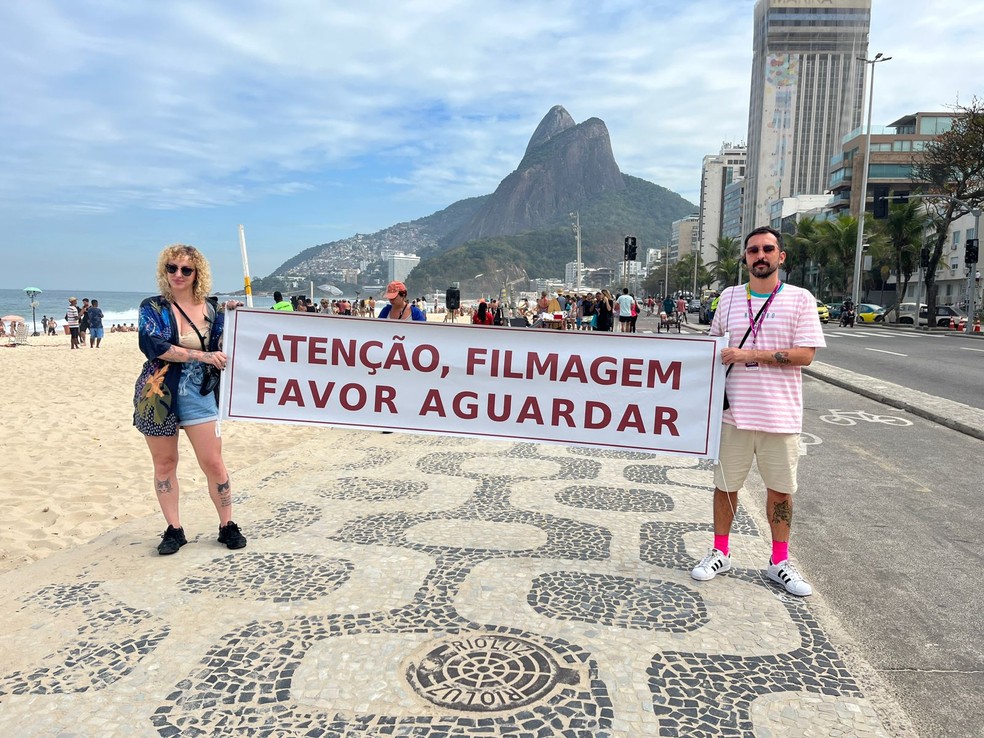 Equipe da produção de "Ainda Estou Aqui" no Rio de Janeiro — Foto: Arquivo pessoal